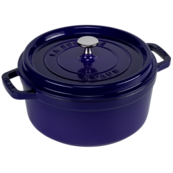 Cocotte cooking pot, cast iron, 24 cm/3.8 l, Dark Blue - Staub
