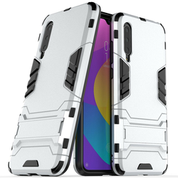 Robusten ovitek/etui/ovitek Impact X za Xiaomi Mi 9 Lite - srebrn