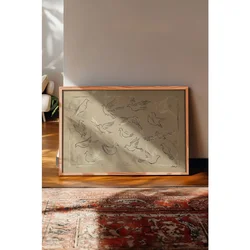 Multikolor dekorativna slika u okviru 30 x 40 cm