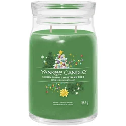 Yankee Candle - Mirisna sveća SHIMMERING CHRISTMAS TREE velika 567g 60-90 sati