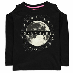 Skechers - Cold Shoulder Long Sleeve T Shirt Junior Girls