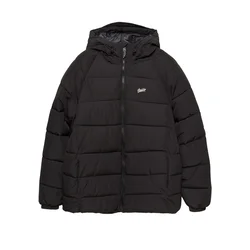 Pull&Bear Zimska jakna STWD črna/bela