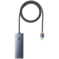Baseus Hub UltraJoy Series Lite 4-Port 100cm (USB to USB3.0*4+Type-C 5V) (gray)