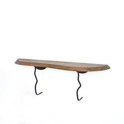 HANAH HOME Zidna polica Lierre Black Walnut