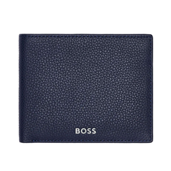 Hugo Boss novčanik klasičnog zrnastog oblika HLW416N, plavi