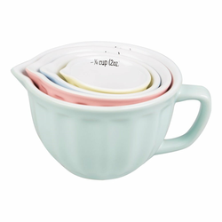 Komplet 4 merilnih skodelic Sass & Belle Retro iz kamenine