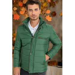 M8625 DEWBERRY MENS COAT-PLAIN GREEN