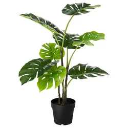 FEJKA Veštačka biljka u saksiji, unutra/spolja monstera, 19 cm