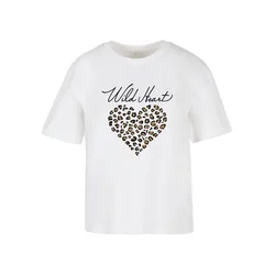Miss Tee Majica Wild Heart Leo rjava / črna / bela