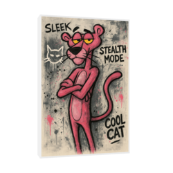 Canvas Slika na platnu Pink Panter 40x60cm, Sa ramom, Beli