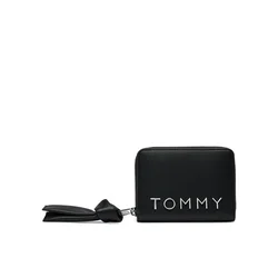 Denarnica Tommy Jeans ženska, črna barva, AW0AW16390