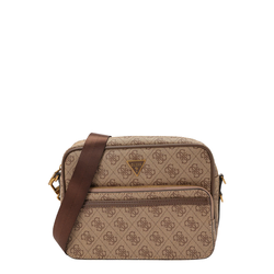 GUESS Torba za čez ramo MILANO CROSSBODY DOUBLE ZIP  bež / rjava