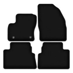 Črne velurne talne obloge BASIC za: Ford Kuga MK1 SUV (2011-2013)