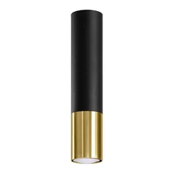 Sollux SL.0951 - Spot svetiljka LOOPEZ 1xGU10/10W/230V crna/zlatna