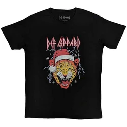 Def Leppard Majica Holiday Leppard Unisex Black L