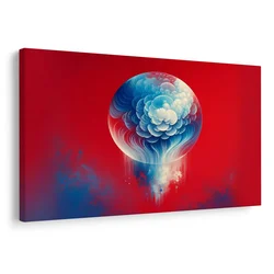Slika abstraktna krogla v oblakih - 40x30