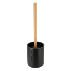 Wc četka poliresin mat crna/bambus tendance