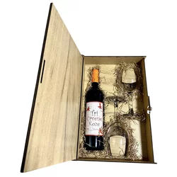 Erdevik Tri Crvene Koze Gift Box 2 čaše
