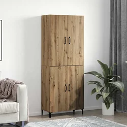 Highboard 2 pcs Umjetnički hrast 69,5 x 34 x 180 cm