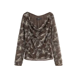 Next Bluza čokolada/zlata