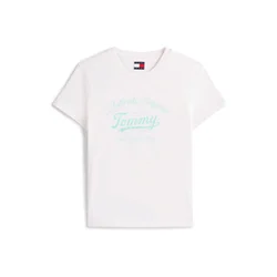 Tommy Jeans Majica ESSENTIAL svetlo zelena/bela
