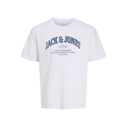 JACK & JONES Majica modra/bela