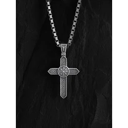 REYTEL Obeski VEGVISIR. WYSZYWANKA SWAROGA mini srebrna