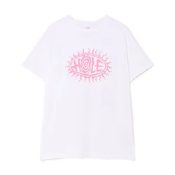 Cropp - Bela majica s printom Hole - white
