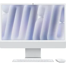 Apple 2024 iMac All-in-One Desktop Computer with M4 chip with 10-core CPU and 10-core GPU: Built for Apple Intelligence, 24-inch Retina Display, 24GB Unified Memory, 512GB SSD Storage; Silver