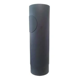 Dimna cev z odprtino 120mm/ 500 t.1,5mm BLACK