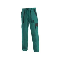 CANIS Ženske radne pantalone do struka Luxy Elena/ zelena/crna