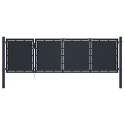 Vrtna vrata Čelik 350x100 cm Antracit