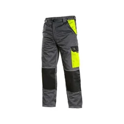 Canis Radne pantalone do struka phoenix cefeus sivo-žute, vel.48 ( 65378 )