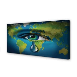 tulup.si Slika na platnu Zemljevid iz oči solze 120x60 cm