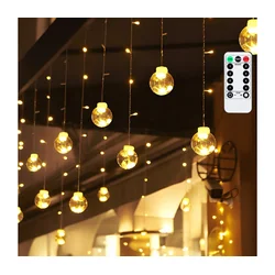 Aigostar - LED spoljašnji božićni lanac 120xLED/6W/230V/8 funkcija 3x0,6m IP44 topla bela+daljinski upravljač
