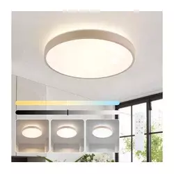 Brilagi - LED prigušiva svetiljka GLASS POOL DOUBLE LED/48W/230V 40 cm bež + daljinski upravljač