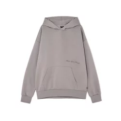 Cropp - Dukserica s kapuljačom i dezenom - light grey