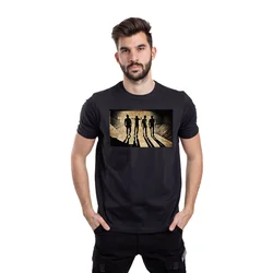 011Shop Muška majica kratkih rukava Paklena pomorandža, Crna