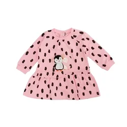 VRABAC Haljina za bebe sa motivom pingvina 7174, Roze