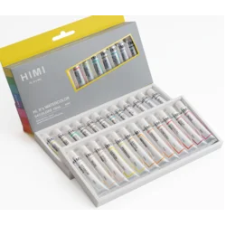 HIMI Akvarelne barve - 24 barv - tuba 12 ml