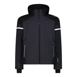 CMP MAN JACKET ZIP HOOD, muška skijaška jakna, siva 35W0117