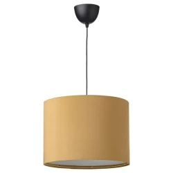 MOLNSKIKT / SUNNEBY Visilica, crna/tamnožuta somot, 42 cm
