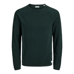 JACK & JONES Pulover JJEHill temno zelena