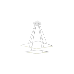 LED luster na sajli NIX LED/50W/230V bela