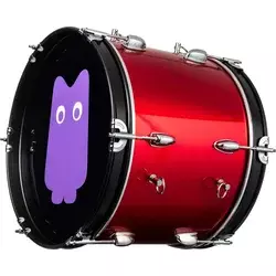 NRG True Ultra Navijaški boben 16 Red Fire