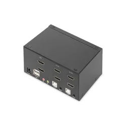 slomart Digitus DS-12860 KVM stikalo, 2-portni, Dual Display, 4K HDMI