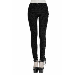 Ženske hlače DEVIL FASHION - Luna Patterned Gothic - PT135