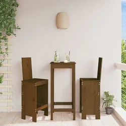 Barski stolci 2 kom boja meda 40 x 42 x 120 cm masivna borovina