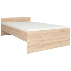 Livetastic POSTELJA 120 cm  x 200 cm , les, leseni material hrast sonoma