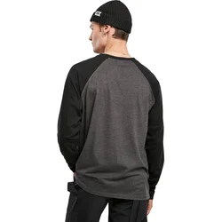 Raglan Contrast LS charcoal/black